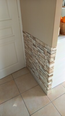 20 Pcs 3D Tile Brick Self-Adhesive Wall Sticker Waterproof Foam Panel Wallpaper