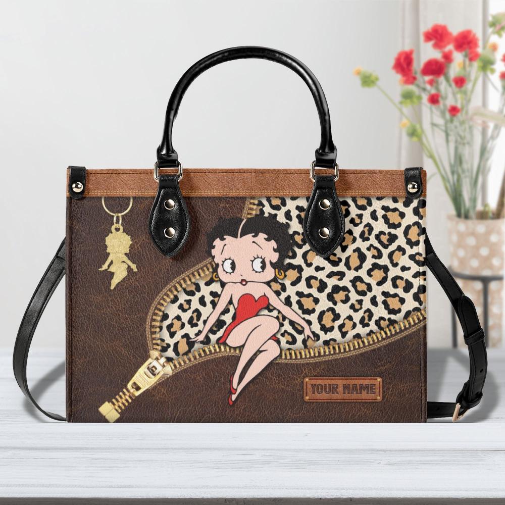 Betty Boop Cartoon Women Leather Handbag,Betty Boop Wallet,Custom