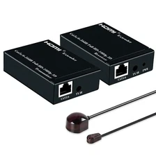 1080P HDMI Network Extender Over Single Cable IR CAT5E CAT6 Ethernet Cable 3D