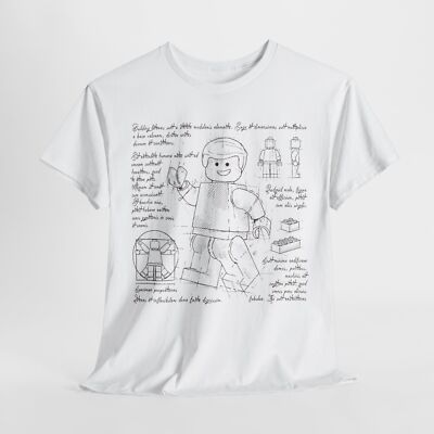 Lego Figure Da Vinci Unisex Mens Womens Graphic Funny T Shirt Tee