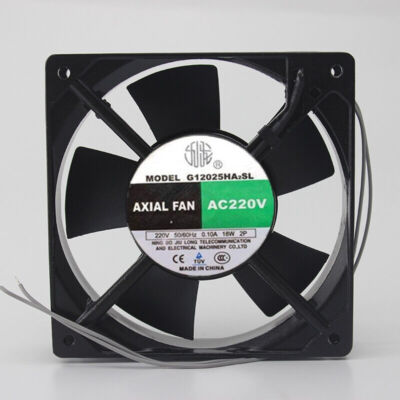 1 Pc. JIU LONG  Axial fan G12025HA2SL 220V 120x120x25mm 12CM cooling fan 2 wire