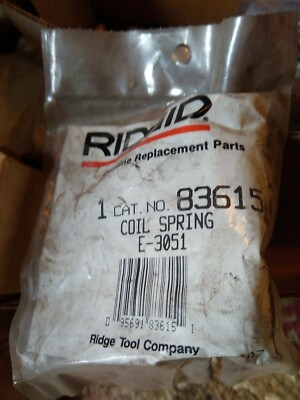 #ad GENUINE RIDGID PARTS 83615 COIL SPRING ASSEMBLY E 3051 E3051 NIB N.O.S $14.00