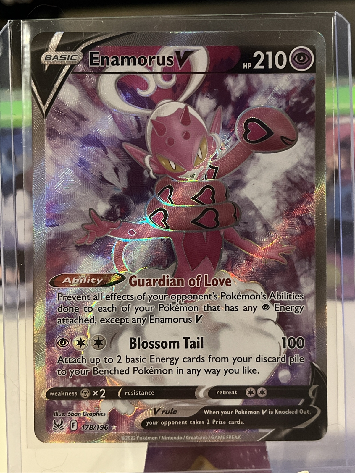 Pokémon TCG Enamorus V Sword & Shield - Lost Origin 178/196 Regular UR NM