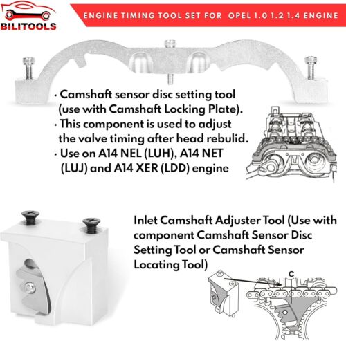 Kit Attrezzi Distribuzione Motore 1.4 L Turbo Compatibile con Chevrolet Chevy Cruze Opel - Foto 4 di 6
