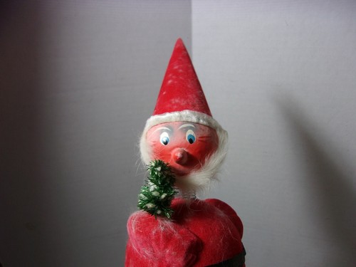 Vintage Santa Claus 10" Christmas Candy Container w Spring Head West Germany - Picture 4 of 4