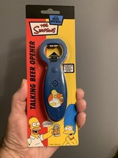 Simpsons Talking Beer Opener - BATTERIES WORK! - Homer Simpson - NIB  2004