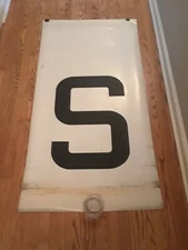 NYC SUBWAY FRONT ROUTE ROLL SIGN SECTION NYCTA R-40-42 S LINE IND