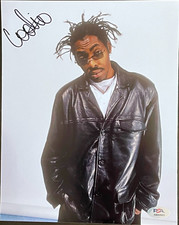 COOLIO SIGNED 8x10 PHOTO GANGSTA'S PARADISE WHITE BACKGROUND PSA/DNA COA