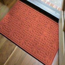NEW Microfibre® Low Profile 2x3 Foot Door Mat In Persimmon Color Made in USA!