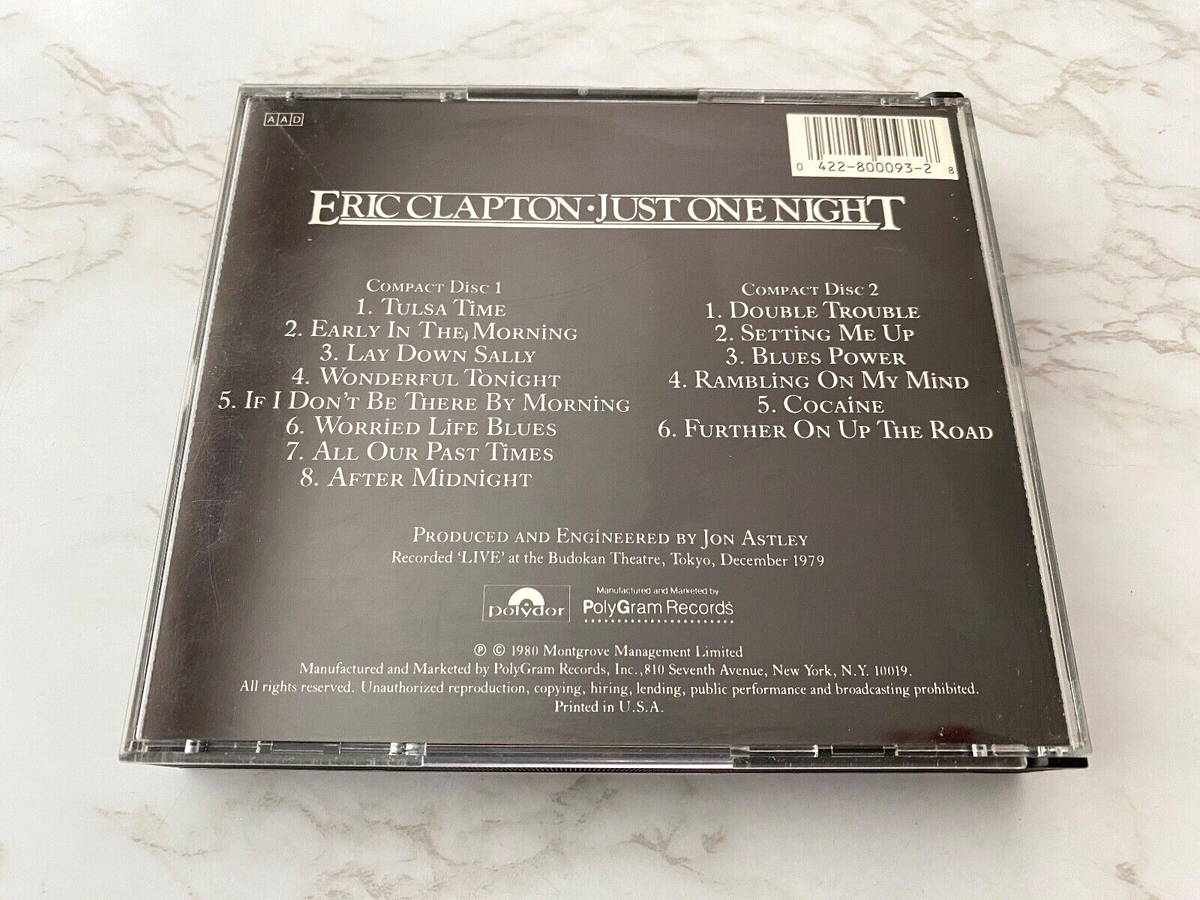 Eric Clapton Just One Night CD TARGET ERA! MADE IN USA BY PDO