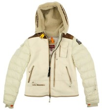 Parajumpers Tanisha Mixed Media Fur Trim Jacket B4906 Size Medium