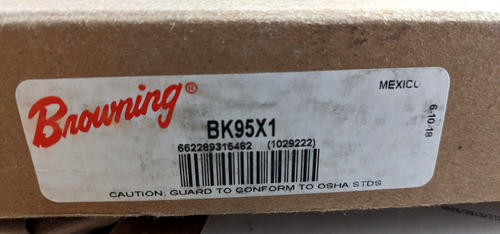 LENNOX 79J27 Browning BK95X1 Puleggia alesaggio finitura ghisa 9,25" OD 1 scanalatura 1" - Foto 1 di 6