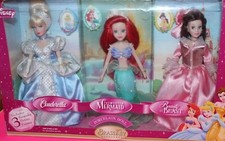 Disney Princess Porcelain Dolls Brass Key Keepsakes RARE Set