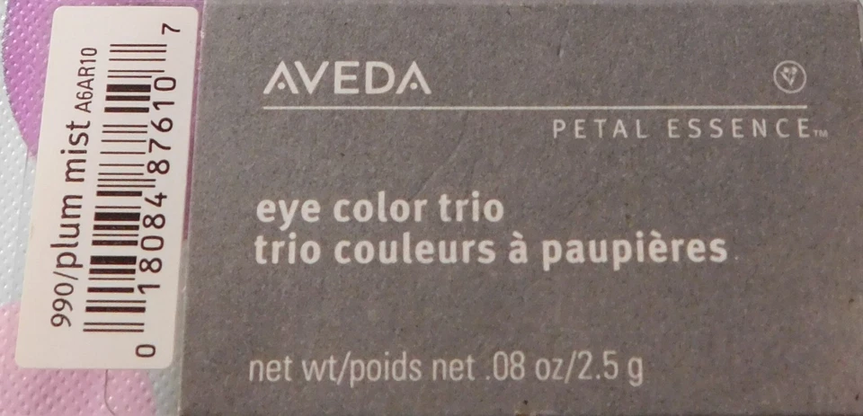 Aveda Petal Essence Eye Color Trio ~ 990 Plum Mist ~ .08 oz. ~ Discontinued! - Image 2 of 3