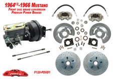 Ford Mustang 1964 65 66 kit de conversión de freno de disco eléctrico, para transmisión manual