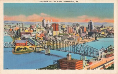 Postcard View of the Point Pittsburgh Pennsylvania NH1