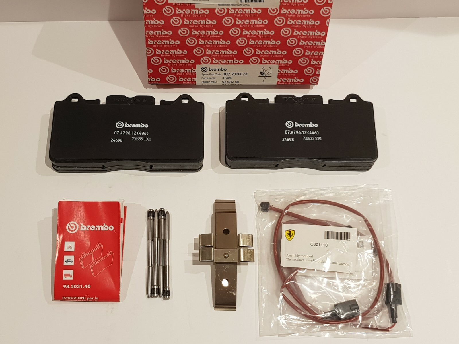 🚀Ferrari 458 Italia & 458 Spider Front Brake Pad Kit