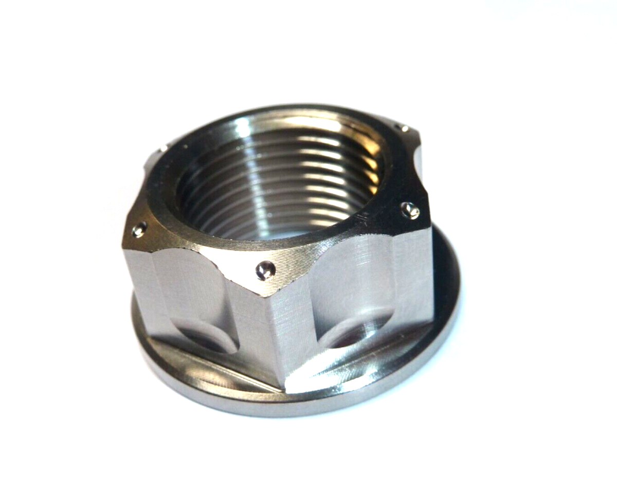 M ② Kawasaki ZX10R 2011-2024 TITANIUM SWINGARM PIVOT FLANGED NUT