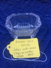 Vintage Glass Master Salt Cellar from the 1950's