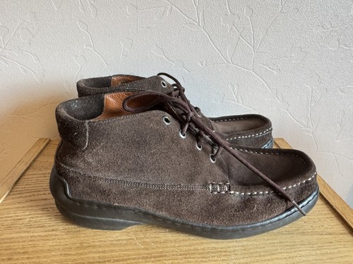 Bally Mocassino Stile Wallabee Scamosciato Marrone Scuro - Taglia 6 - Ottime Condizioni (O1) - Foto 2 di 16