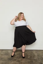 The Flowy Circle Skirt in Black, by Part & Parcel