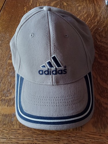 Adidas Embroidered Gray, Blue and White Youth Hat Cap Adjustable