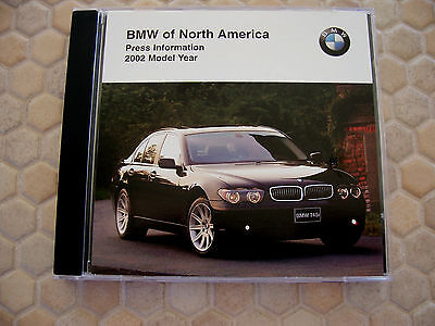 BMW OFFICIAL 3 5 7 SERIES M3 M5 ROADSTER Z3 Z8 X5 PRESS CD BROCHURE 2002 USA Ed