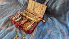 Faux Red Leather Jewelry Box with Jewelry — photo 8