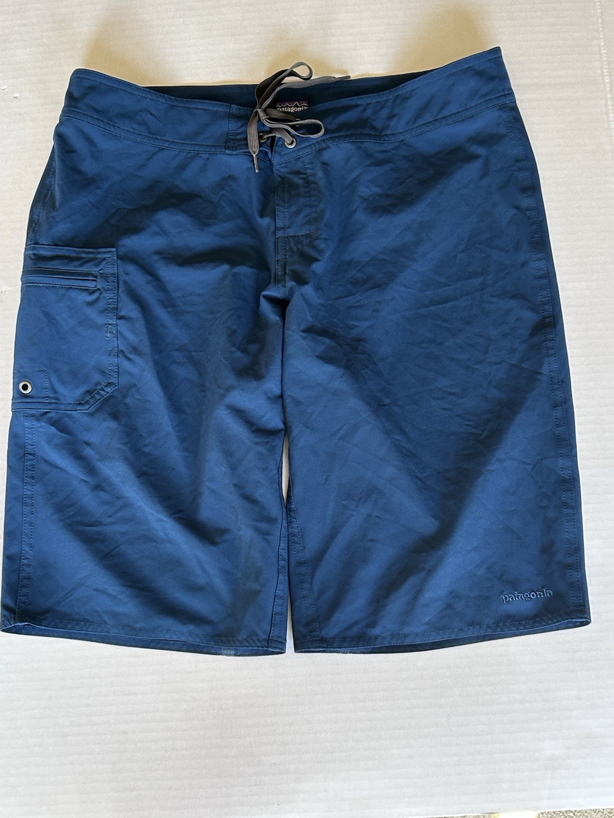 Patagonia Women’s Meridian Board Shorts Bali Blue 12” Size 10