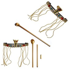 Womens Hair Accessory Performance Beaded Tassel Headwear Stage Show Detachable