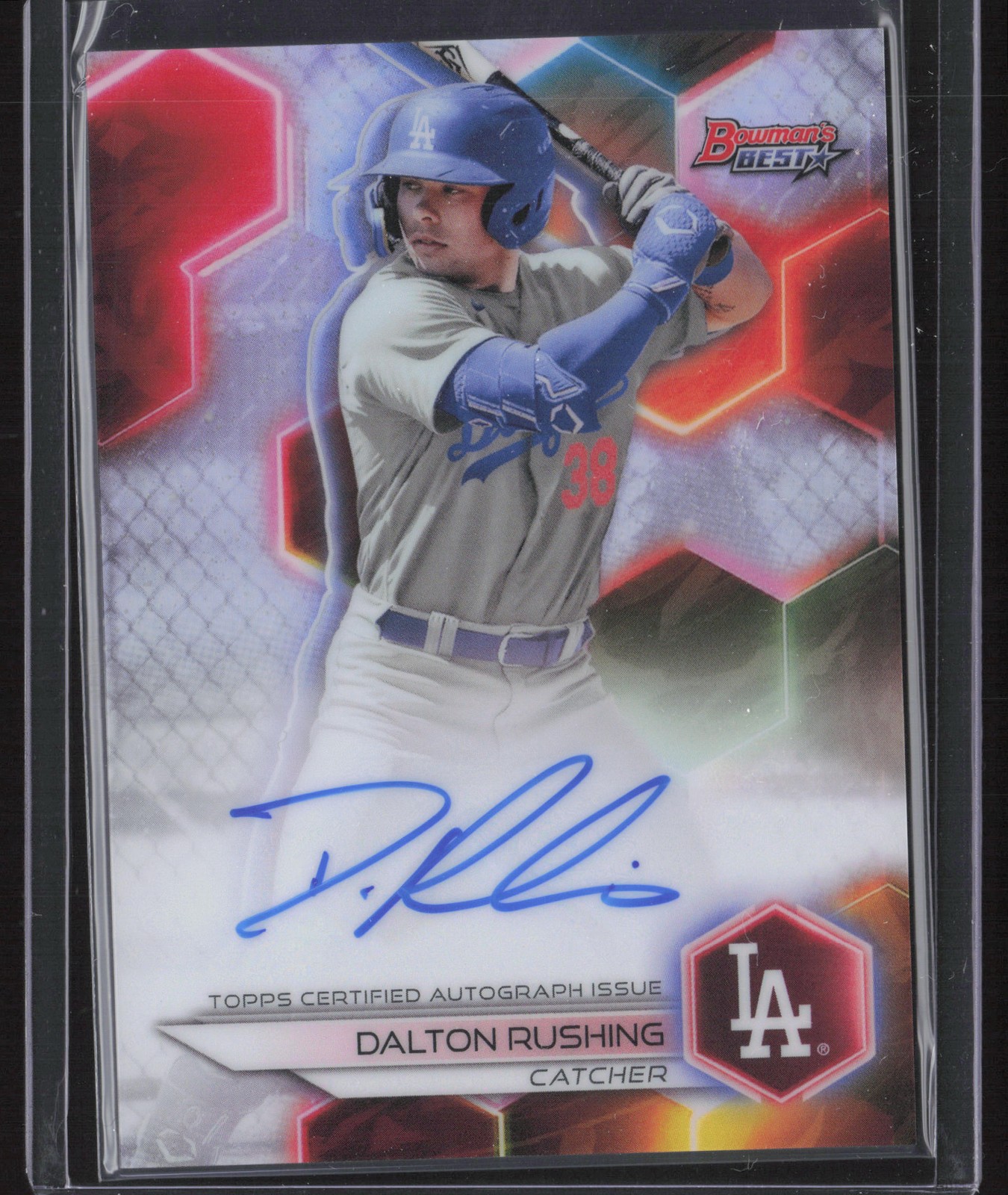 2023 Bowman's Best #B23-DR Dalton Rushing Best of 2023 Autographs Refractors