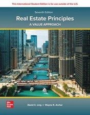 Real Estate Principles: A Value Approach ISE by David Ling Paperback Book