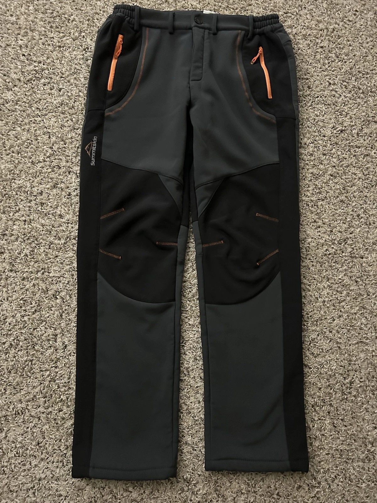 SummitSkin Men’s 34x31 Softshell Ski Snowboard Pants Fleece Lined Outdoors