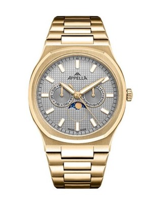 APPELLA Men Quartz Casual Watch Classic Dress Silver color Dial Waterproof Swiss