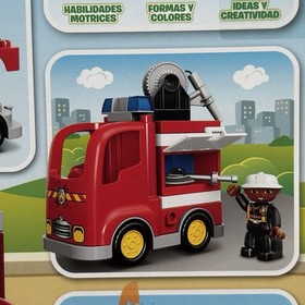 LEGO Duplo: Fire Truck Camion Pompieri, Retired Preschool Building Toy 10592
