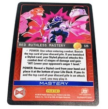 Dragon Ball Z DBZ TCG Panini Awakening Hi Tech S25 Red Ruthless Mastery Card