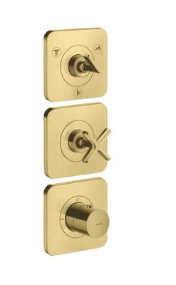 Hansgrohe thermostat module flush-mounted Axor 36704950 Brushed Brass