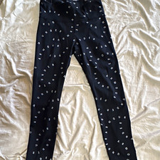 Under Armour HeatGear Women's M Ankle Leggings Black/White Logo Compression