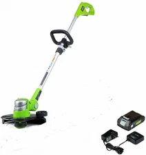 Greenworks 24V Cordless String Trimmer and Blower Combo, 2Ah Battery & Charger