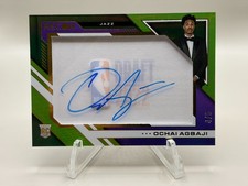 Ochai Agbaji Rookie On-Card Auto 2022-23 Recon Draft Night Acetate Signatures /5