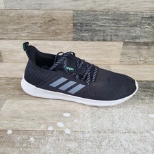 Adidas Cloudfoam Pure Womens Shoes 10 Running Athletic Core Black Gray Sneakers