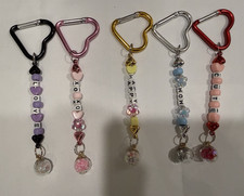 Multicolor Beaded Keychains, only those 5 available.
