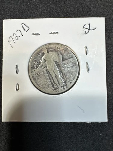 1927-D Standing Liberty .900 Silver US Quarter