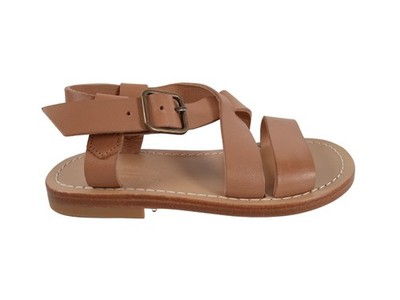 Bonpoint Caina Sandalen braun Leder verstellbare Schnalle EU25 UK7,5 UVP135 NEU