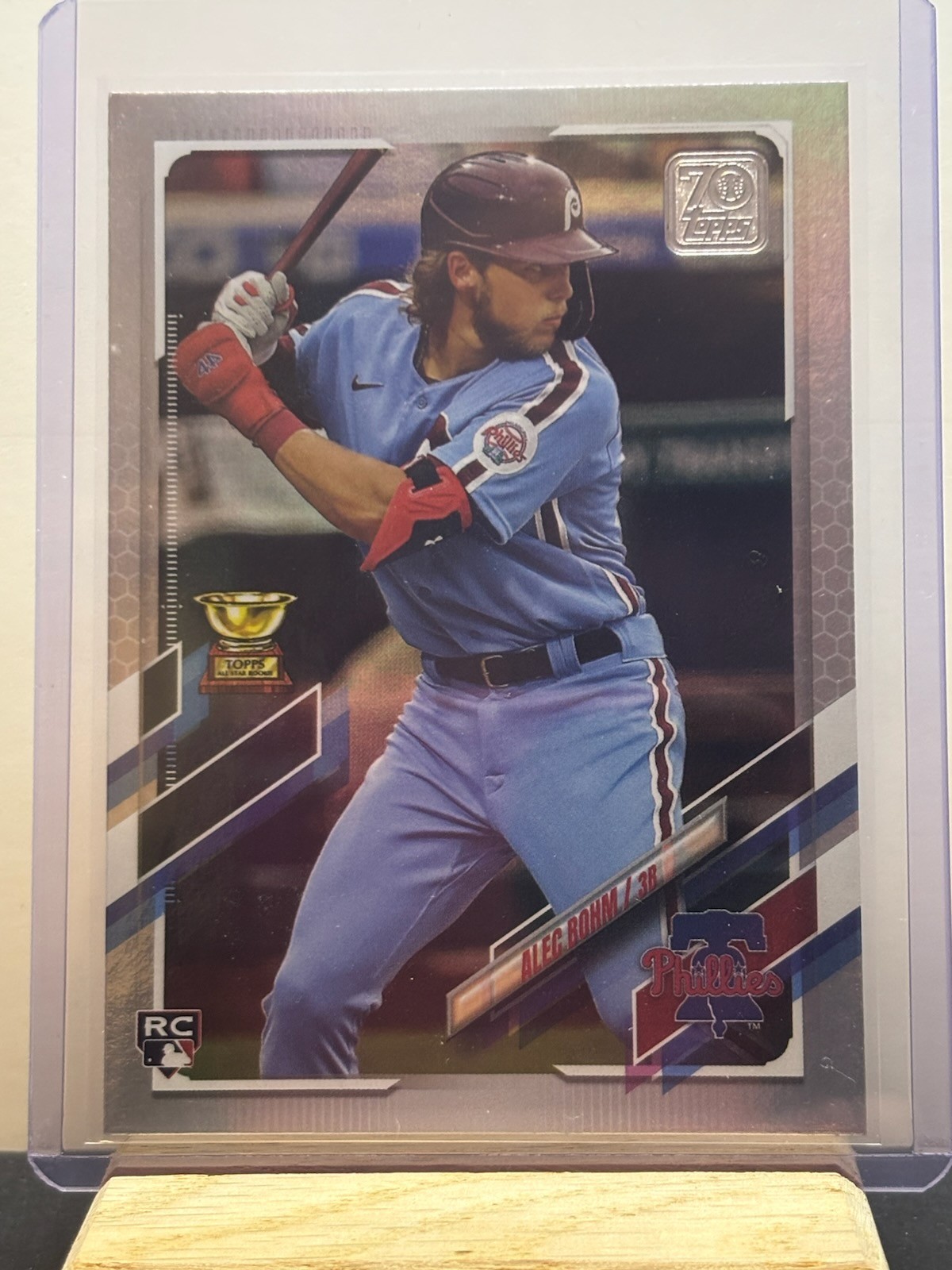 2021 Topps Alec Bohm #277 RC Rainbow Foil Phillies