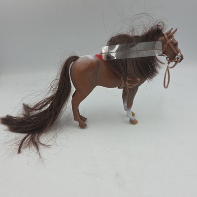 Paradise Horses Brown Toy Horse Figure PK06831 Long Tail Brown Solid Rubber