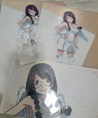 Monogatari Series Cupid Kawaii 4Pc Set  Hitagi Senjougahara, Acrylic POP, Clear