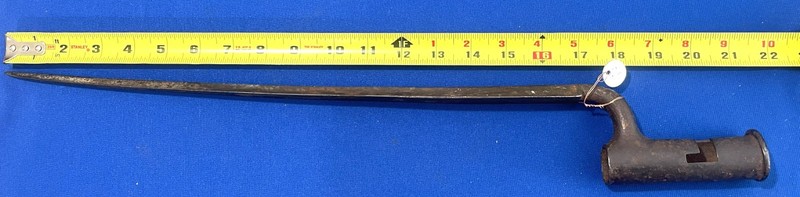 Original OSBORNE X BRITISH WAR OF 1812 BAYONET  BROWN BESS MARKED CROWN -19