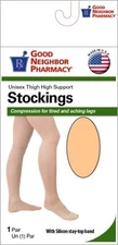 Good Neighbor Pharmacy Thigh High Unisex 20-30mmHg Beige M