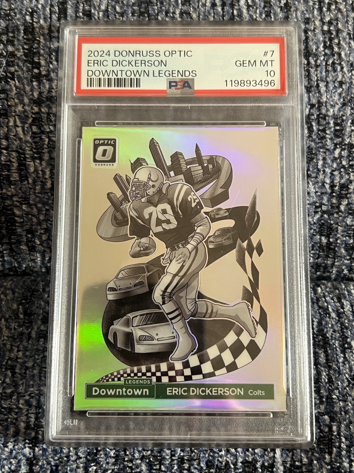 2024 Donruss Optic Downtown Legends Eric Dickerson #7 PSA 10
